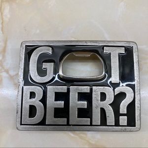 Got Beer? Beer Bottle Metal Novelty Belt Buckle
